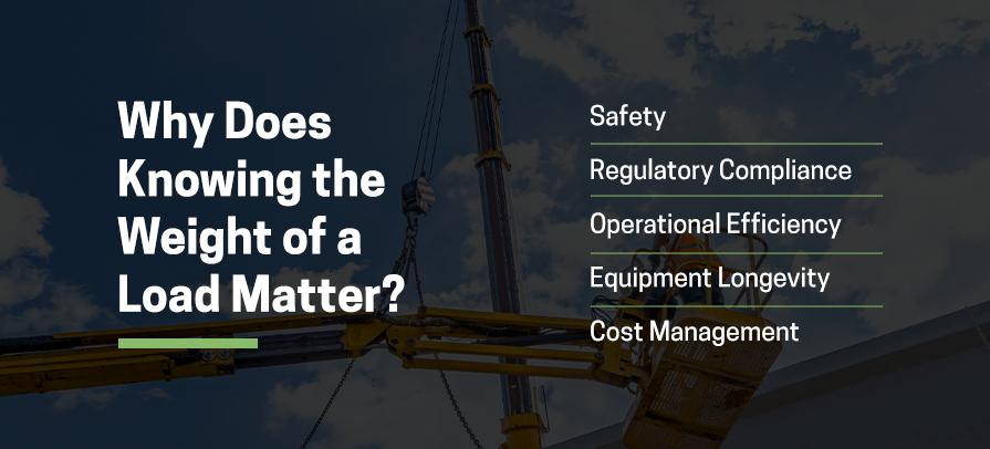 Why does knowing the weight of a load matter?
