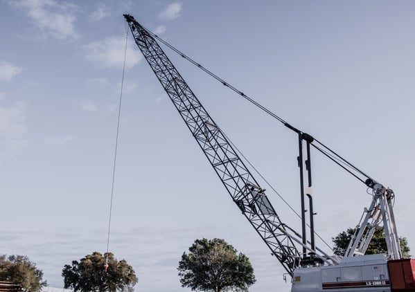 Pictured: A crawler crane is used during the CCO Mobile Crane Operator preparatory course